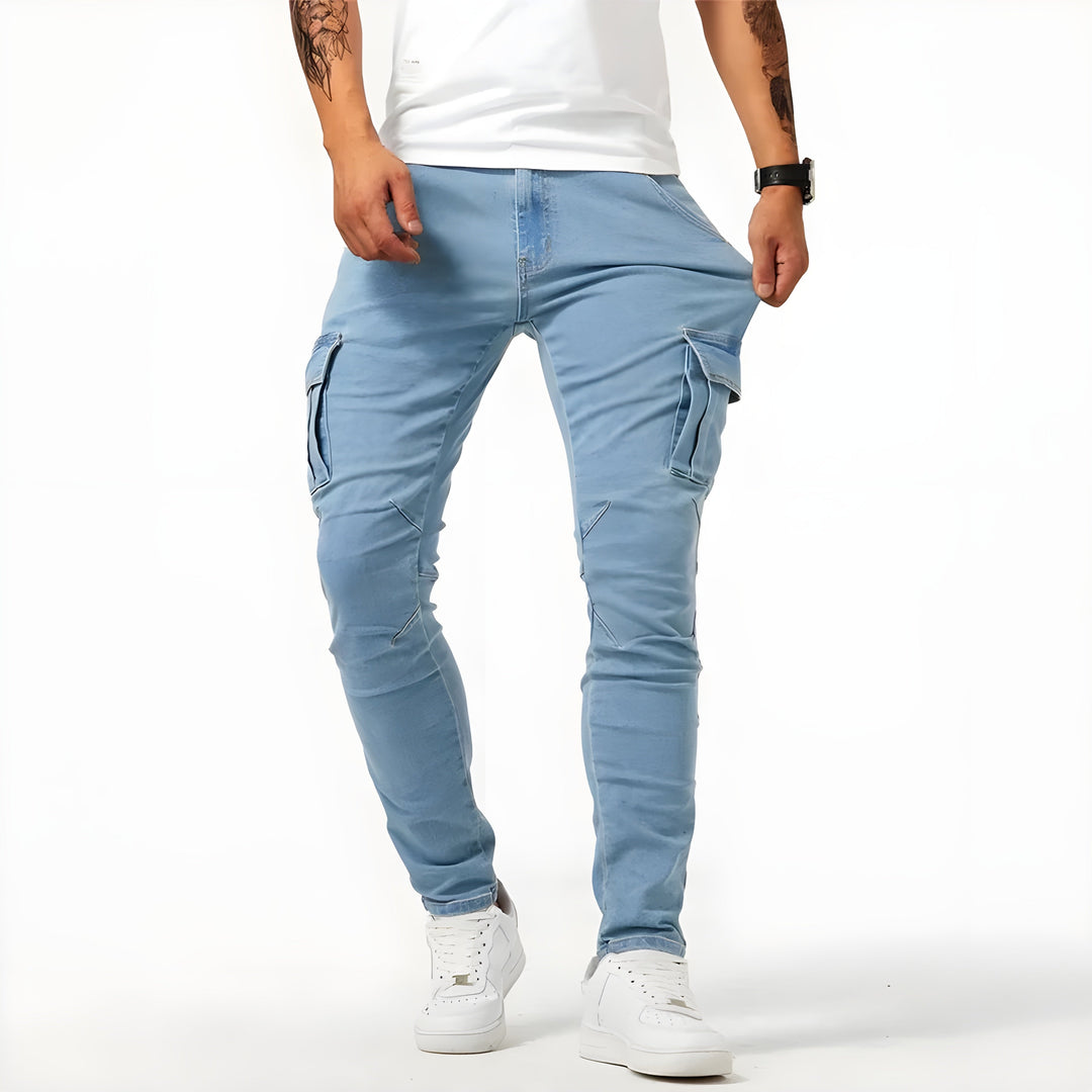 Samuel™ | Pantalones cargo vaqueros elásticos