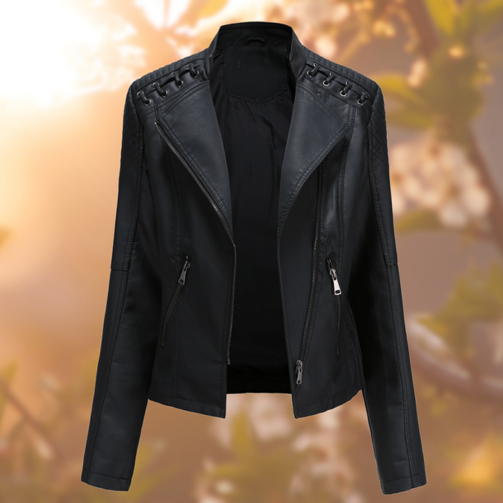 Vivetta™ - La elegante chaqueta de cuero vegano