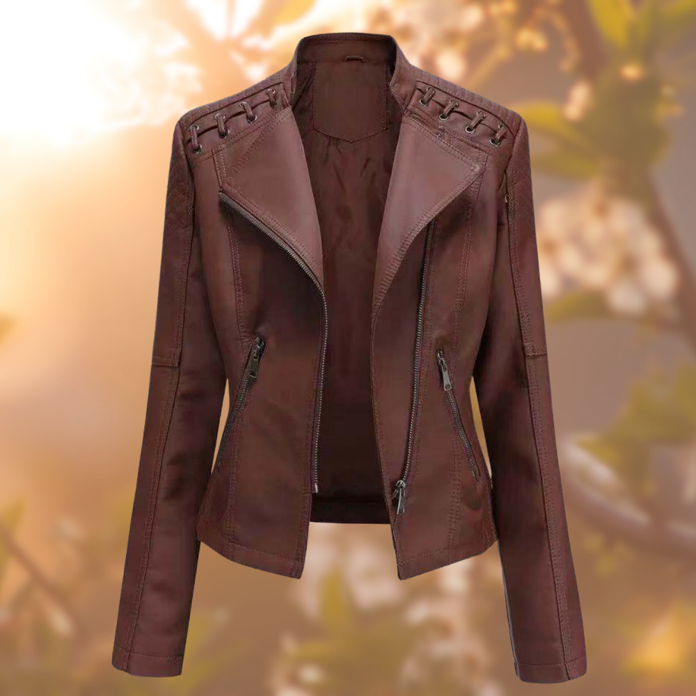 Vivetta™ - La elegante chaqueta de cuero vegano