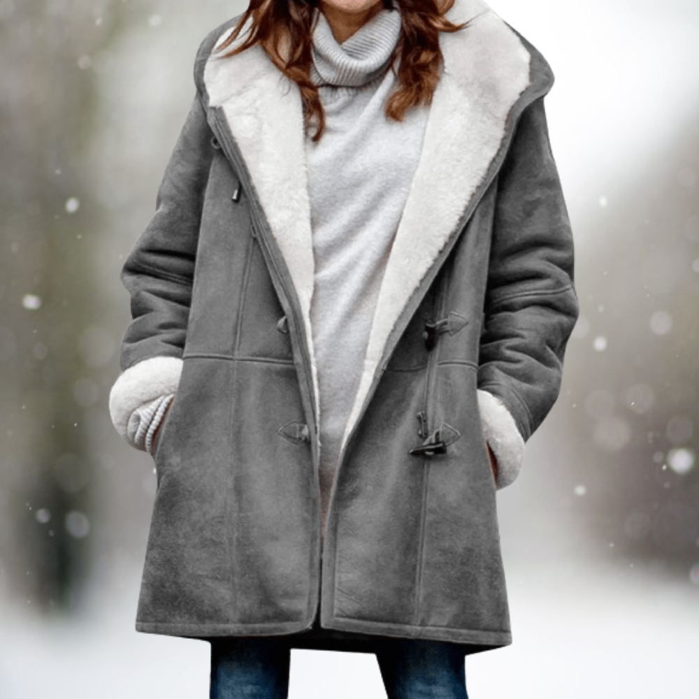 Freja™| Chaqueta polar de ante premium con capucha