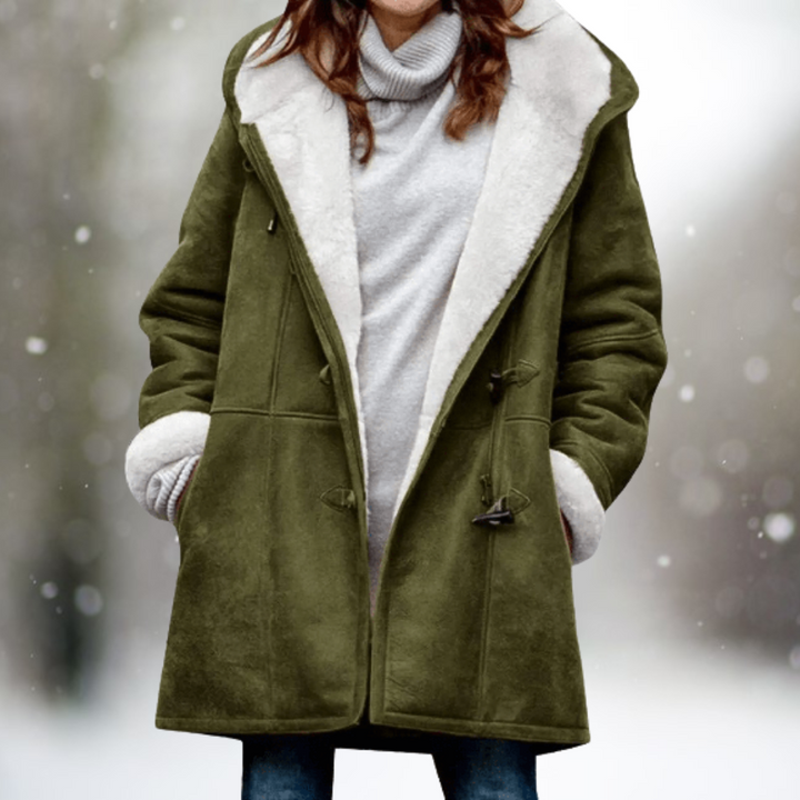 Freja™| Chaqueta polar de ante premium con capucha