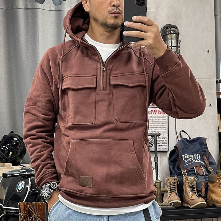 Kevin™⏐ Cómoda sudadera de invierno con capucha y cremallera